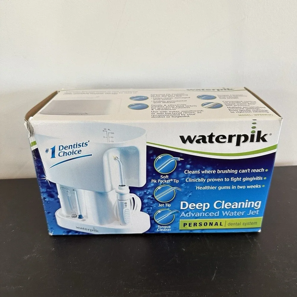 Waterpik Personal Oral Cleaning System Oral Irrigator WP-60W Vintage Teeth Floss